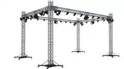 Stage Truss With Lights 3D model