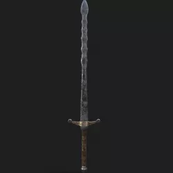 Starter Claymore Low-poly 3D model