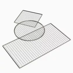 Steel grill wire grid 3D model