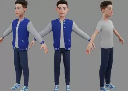Stylized Boy 3D model