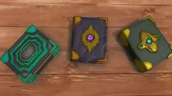 Stylized fantasy magic books PBR low-poly 3D Low-poly 3D model