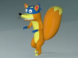 Swiper the Fox Low-poly 3D model