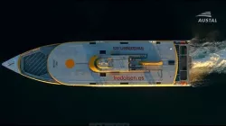 This is a fred olsen express boat model Low-poly 3D model