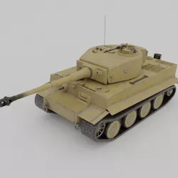Tiger Ausf  E Heavy Tank Low-poly 3D model