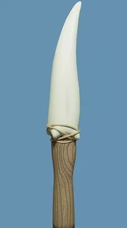 Tooth Knife Low-poly 3D model