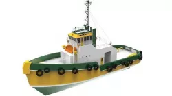 Tugboat Low-poly 3D model