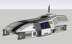 UT-47A Mass Effect Low-poly 3D model
