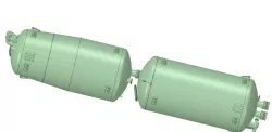 V2 / A4 Rocket, Oxygen and Fuel Tank 