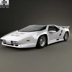 Vector W8 1990 3D model