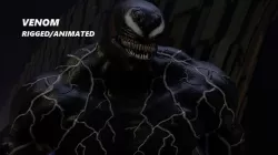 Venom Rigged and Animated 3D model