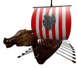 viking ship 3D model