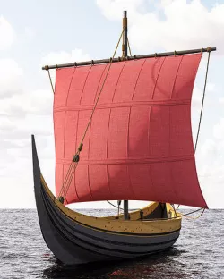 Viking Trader - Skuldelev 3 3D model