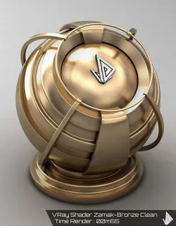 VRAY SHADER---METAL---Bronze Zamak Texture