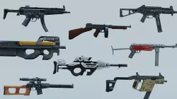 Weapon SMG Thompson Vector VSS  UMP  CG15 MP5 MP40 P90 3D model