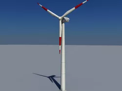 Wind Turbine Land 3D model