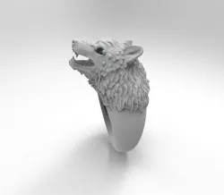 WOLF RING 3D model