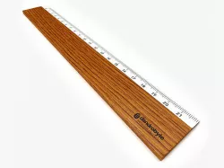 Wooden Ruler 3D model