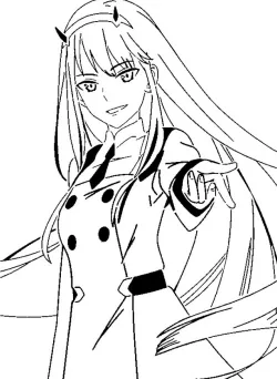 Zero Two stencil 5
