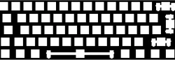 60% keyboard plate ISO