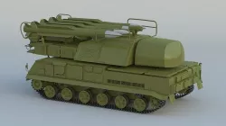 9K37 Buk Missile System SA-11 3D model