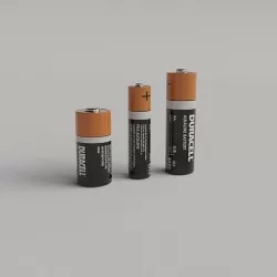 AA AAA  CR123A Battery  3D model