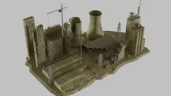 Abandoned power station 3D model