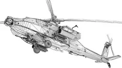 AH-64D Apache  Low-poly 3D model