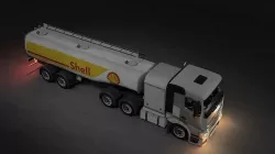 Aircraft Refueler Truck - Fuel Truck Low-poly 3D model