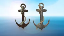 anchor karobelny and ship metal PBR game ready 2 textures Low-poly 3D model