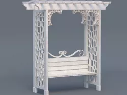 Arbor Bench 3D model
