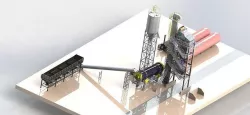 asphalt plant 160 tons -hour complete project 3D model