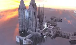 Atlantean Temple structure Hive complex 3D 3D model