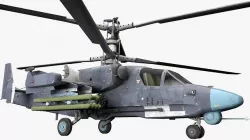 Attack Helicopter KA52 Black Shark Hokum Low-poly 3D model