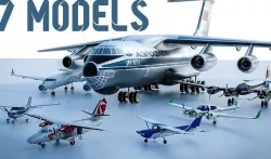 B  Aircrafts 7models Low-poly 3D model