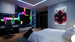 Bedroom Boys Gaming Blender - Fbx - Obj 3D model