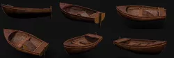 Boat asset game Texture