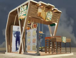 Booth Exhibition Stand a 102a  3D model