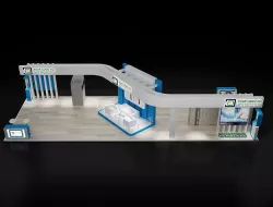 Booth Exhibition Stand a 618 3D model