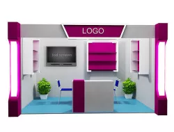 Booth Exhibition Stand a11 3D model