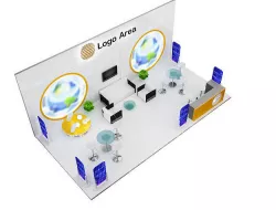  Booth Exhibition Stand a51 3D model