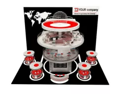 Booth Exhibition Stand a573a 3D model