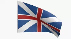 British Union Flag 1606-1801 Low-poly 3D model