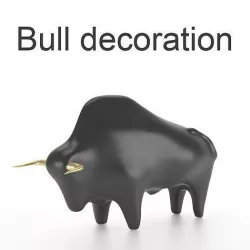 Bull statuette for decoration 3D model