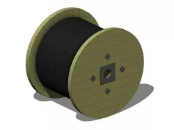 Cable Drum - Revit Family 3D model