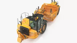Cat 637k Scraper Dirt 3D model