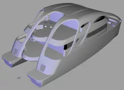 Catamaran 3D model