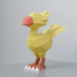 Chocobo pokemon low poly 3D model