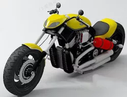 Chopper bike 3D model