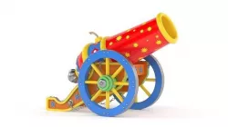 Circus Cannon 3D model