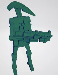 clone strike b1 battle droid mono pose miniature